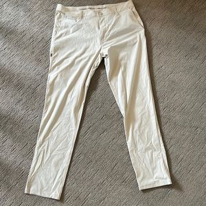 NWT Rhone city pant. 36” waist, 32” inseam. Cream.